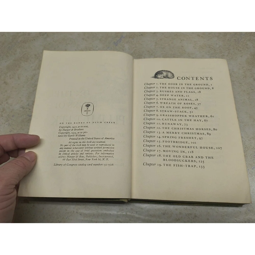 On‎ The Banks Of Plum Creek Laura Ingalls Wilder Hardcover 1953 Harper Row